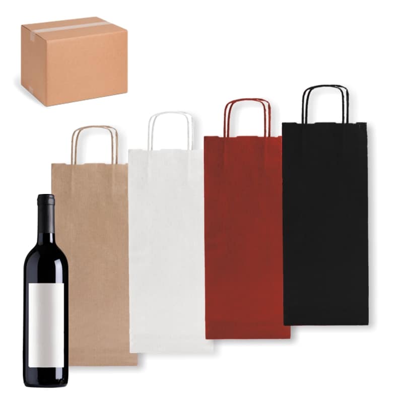 Borse shopper portabottiglie - Sacchetti carta per bottiglie