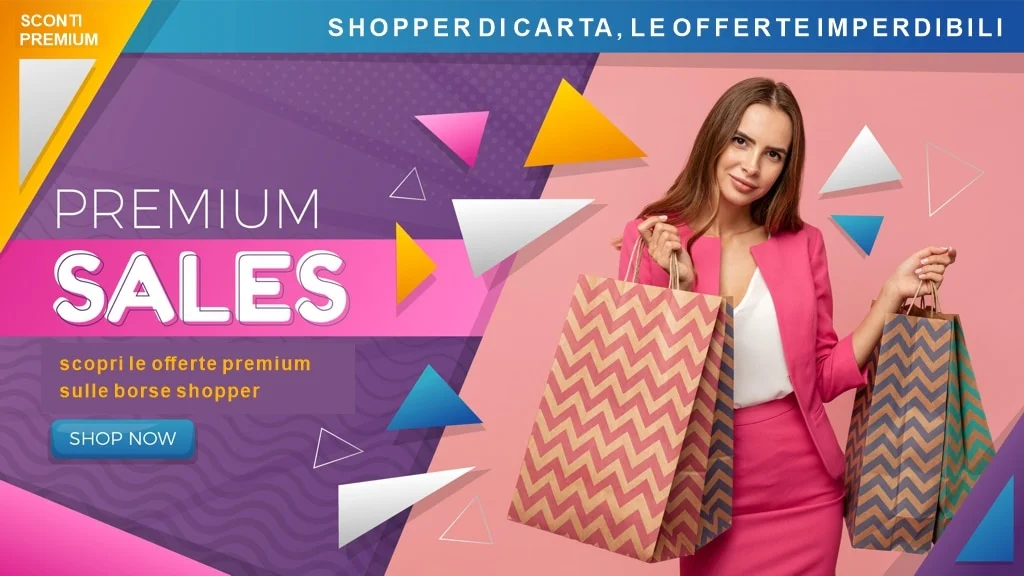 offerte sconti premium shopper di carta